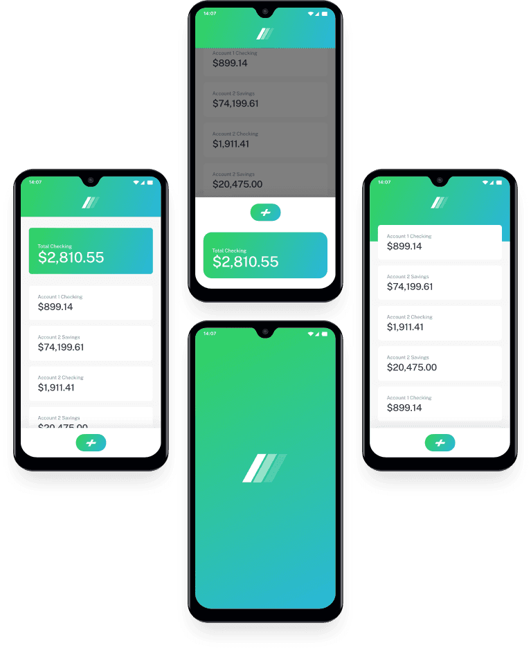 Mockup of Easybank app